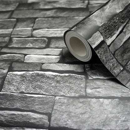 Stone Works Smooth Wallpaper - Dark