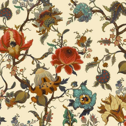 House of Hackney Artemis Hybrid Mural Wallpaper - Ecru