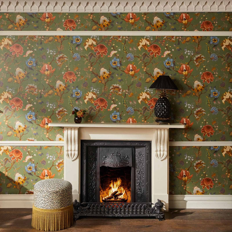 House of Hackney Artemis Hybrid Mural Wallpaper - Moss Green