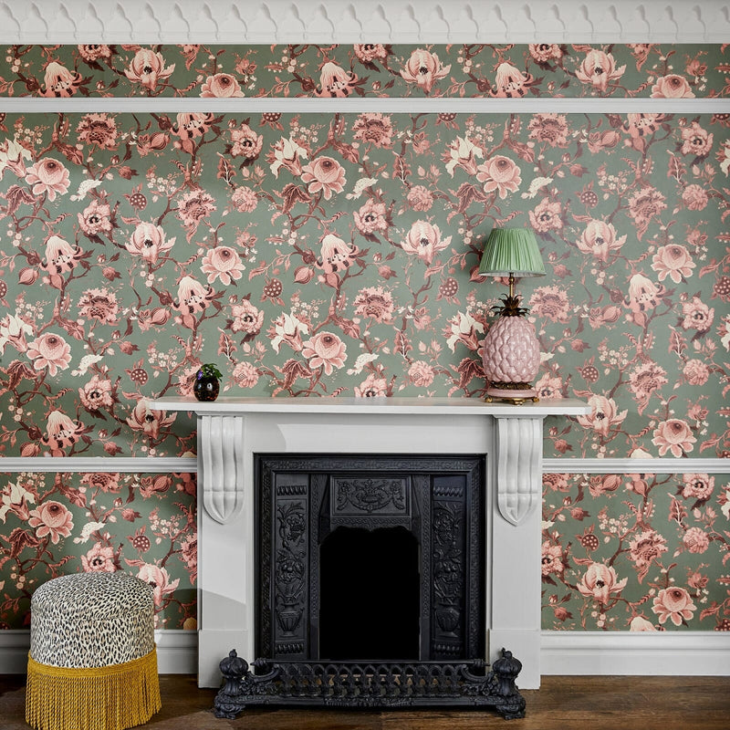 House of Hackney Artemis Hybrid Mural Wallpaper - Verdigris