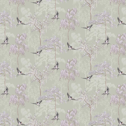 Japanese Garden Wallpaper - Grey