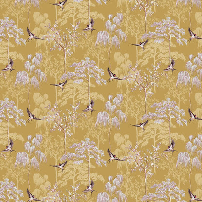 Japanese Garden Wallpaper - Ochre