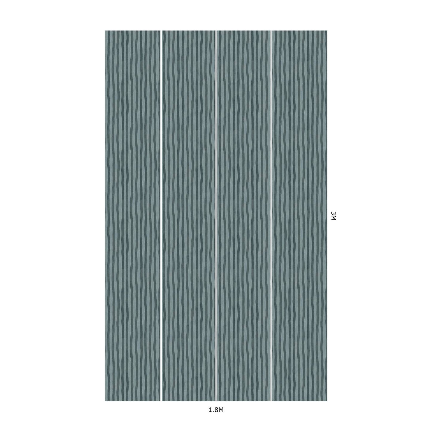 Artist's Stripe Wallpaper - House of Hackney - Apatite