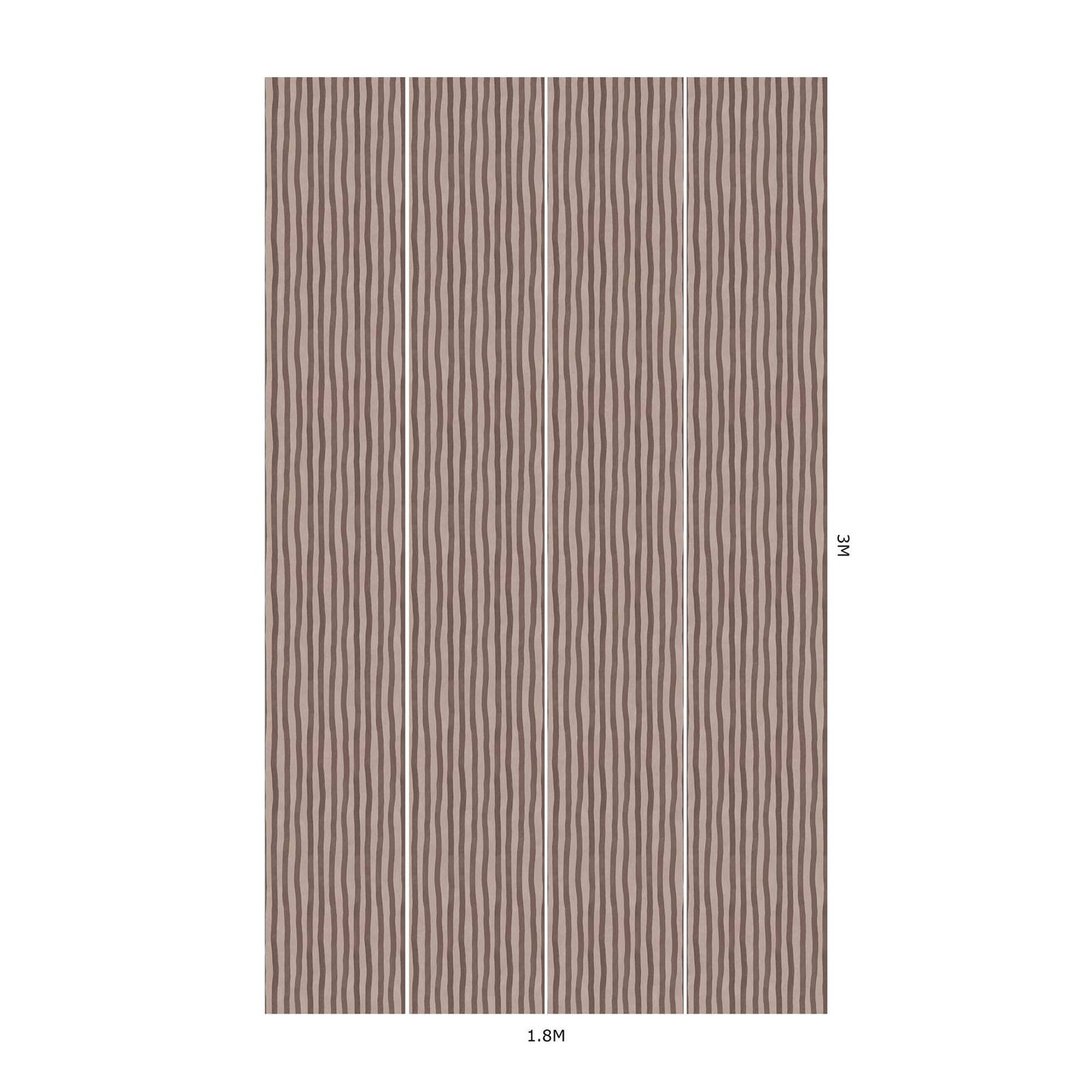 Artist's Stripe Wallpaper - House of Hackney - Carnelian