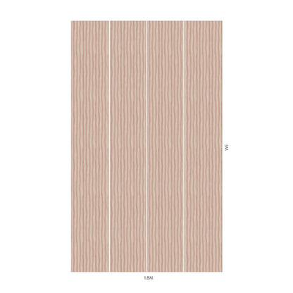 Artist's Stripe Wallpaper - House of Hackney - Sakura & Astrantia