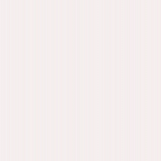 Arvid Fine Stripe Wallpaper - Rosa