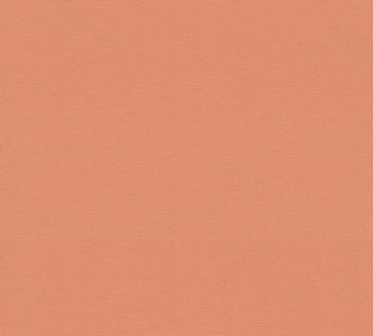 Retro Chic Plain Textured Vinyl Wallpaper – Salmon