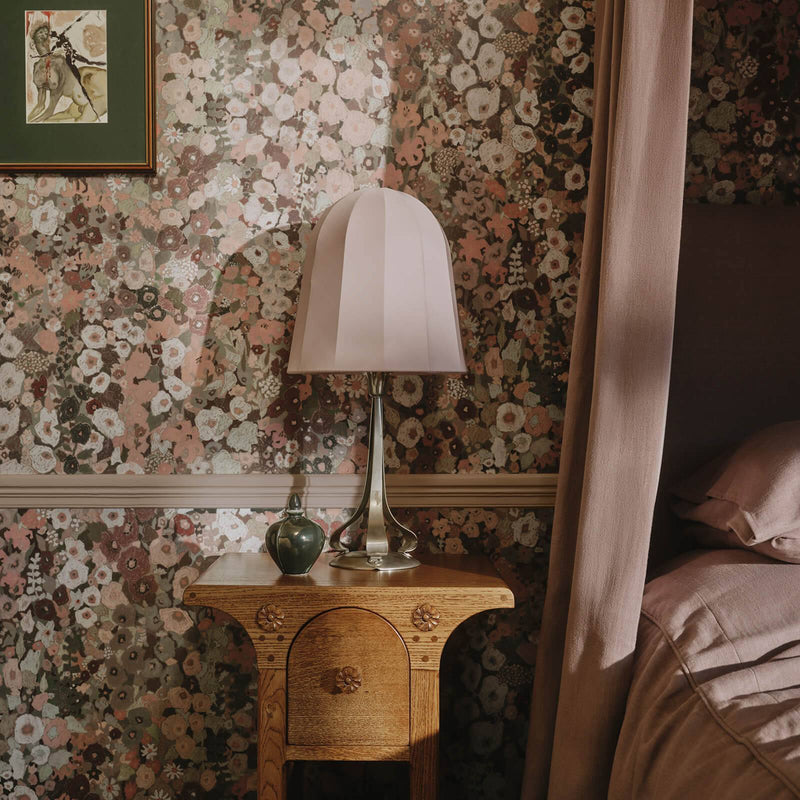 Hollyhocks Hybrid Wallpaper Mural - House of Hackney