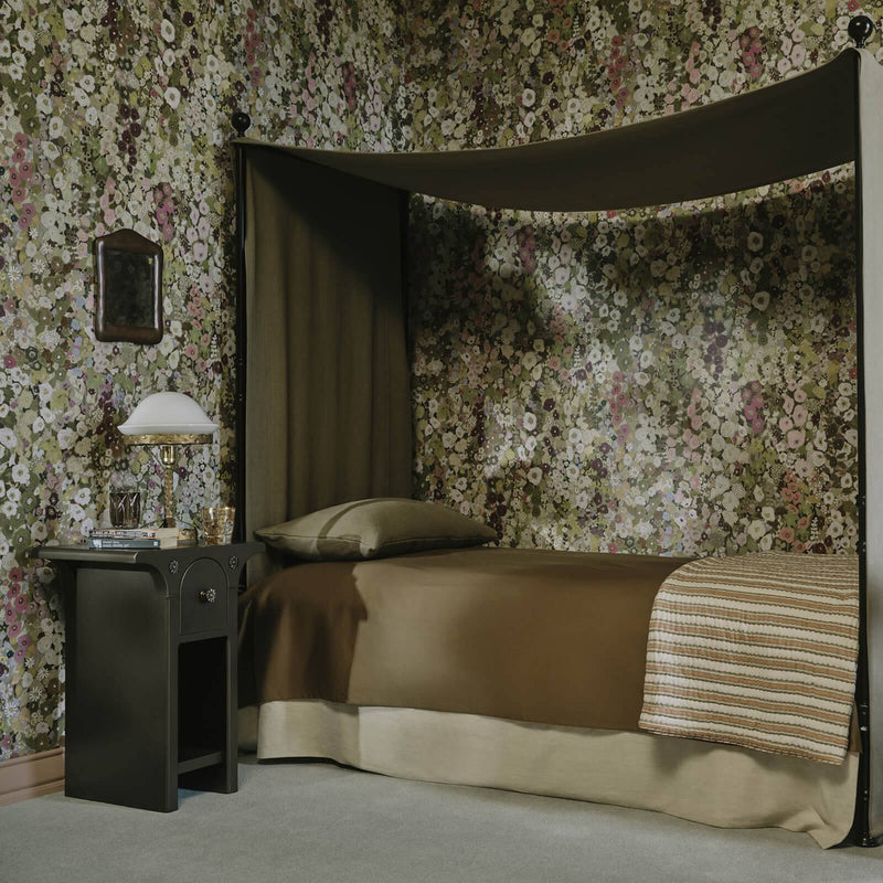 Hollyhocks Hybrid Wallpaper Mural - House of Hackney