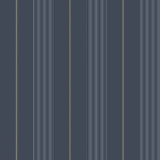 Axel Stripe Wallpaper - Navy Blue
