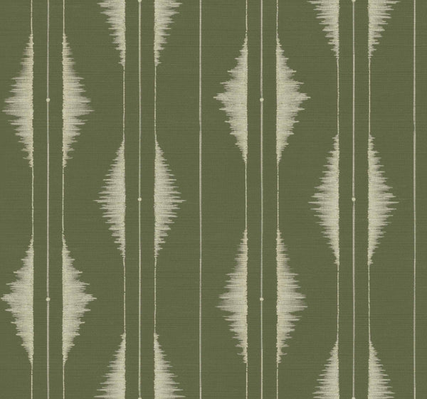 Sample – Azilal Embroidery Wallpaper - Pistachio