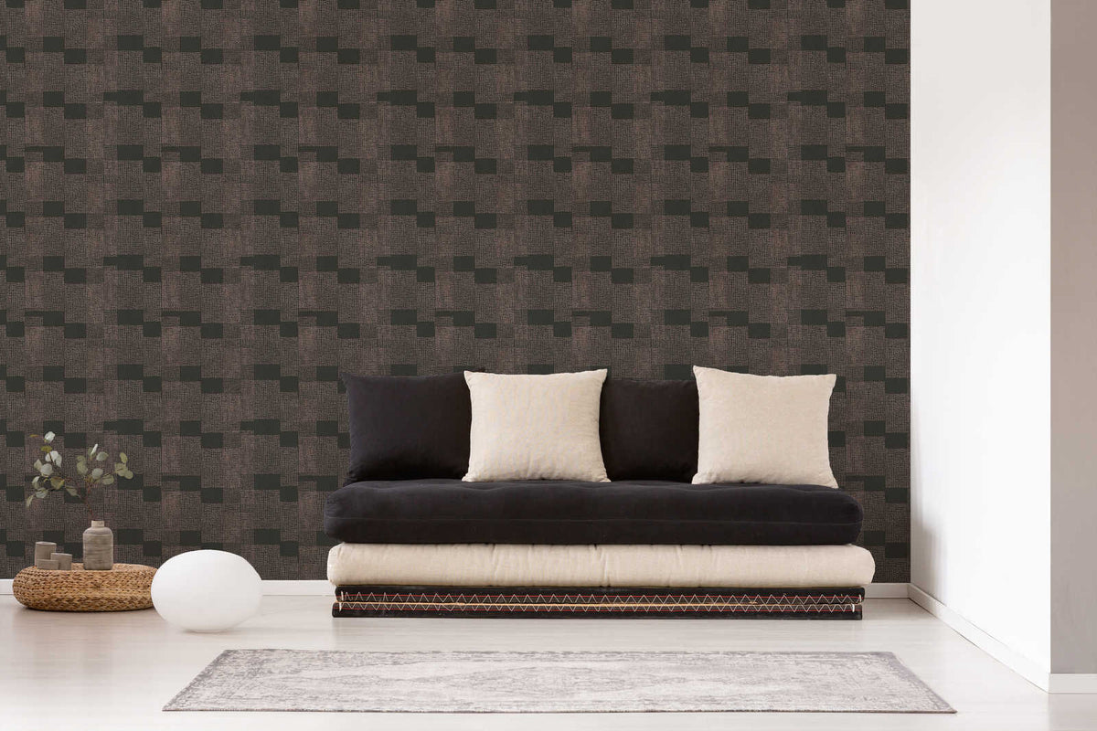 Desert Lodge Vinyl Wallpaper - Dark and Moody