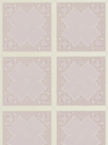 Paisley Block Heavy Weight Wallpaper  - Pink