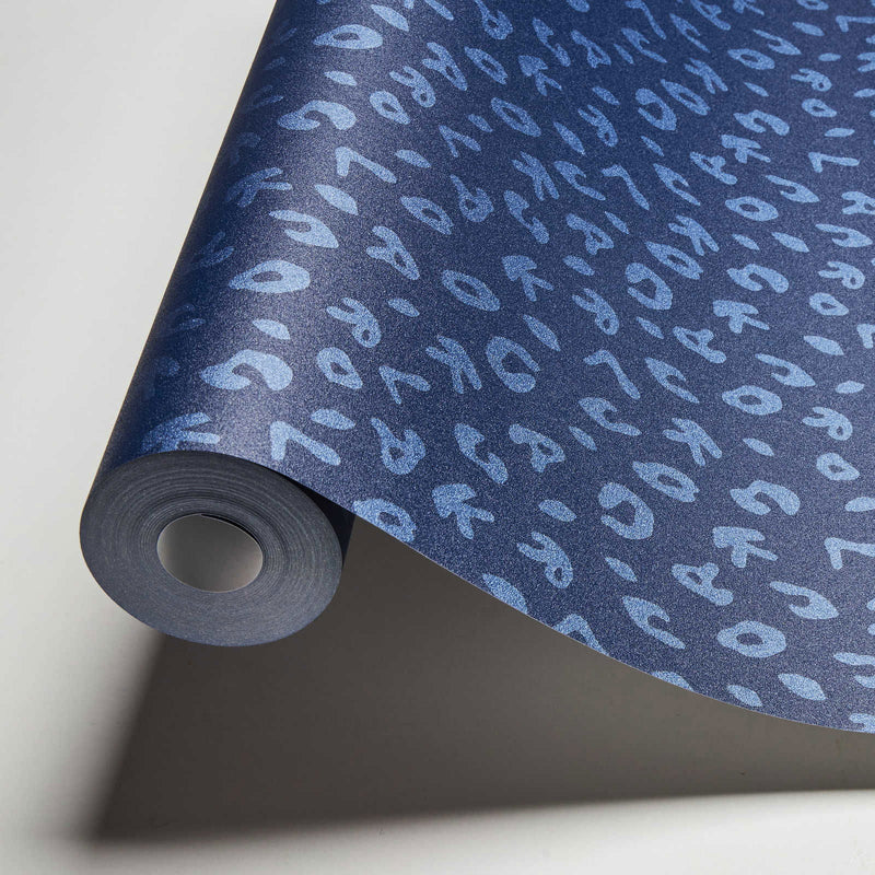 Leopard - Karl Lagerfeld Wallpaper - Blue