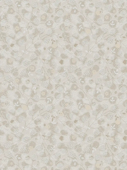 Leafy Heart - Wallpaper - Beige