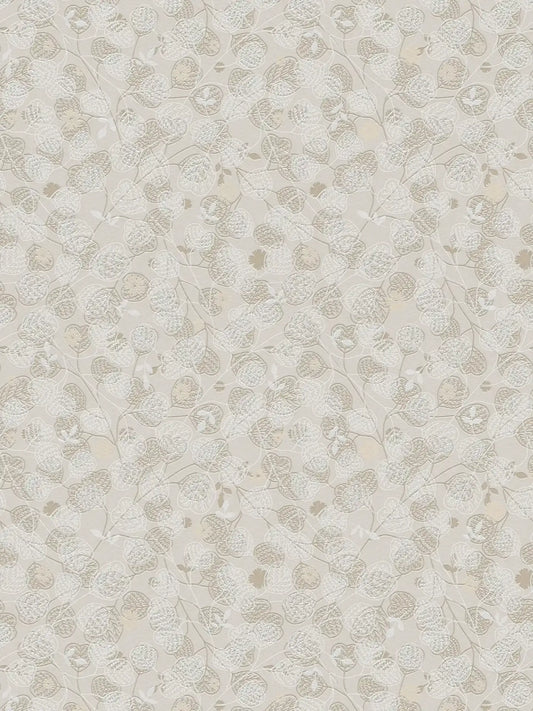 Leafy Heart - Wallpaper - Beige