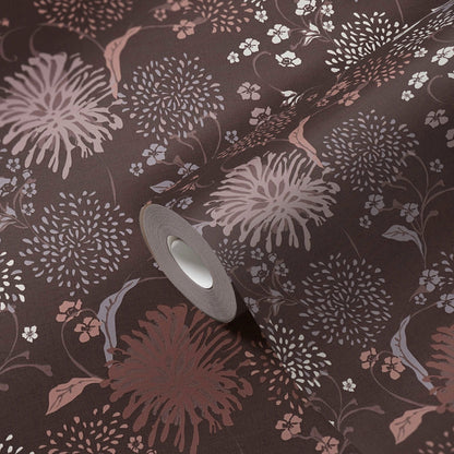 Bloom Wallpaper - House of Turnowsky - Brown/Pink