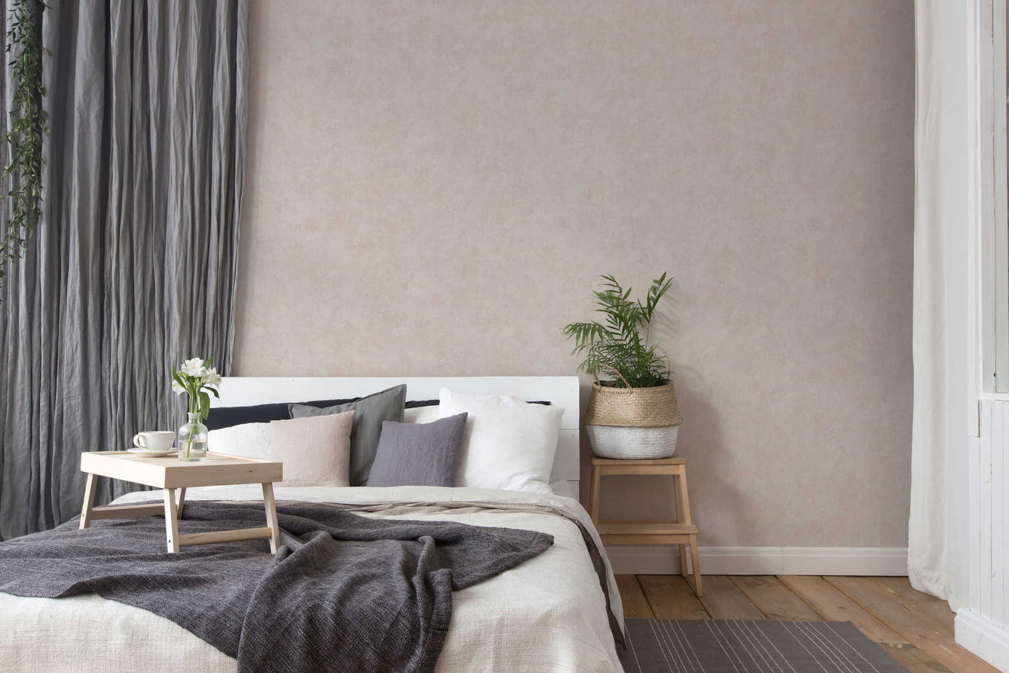 History Of Art Plaster Look Wallpaper - Pink