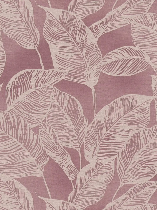 Banana Grove - Leaf Wallpaper - Pink