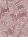 Banana Grove - Leaf Wallpaper - Pink