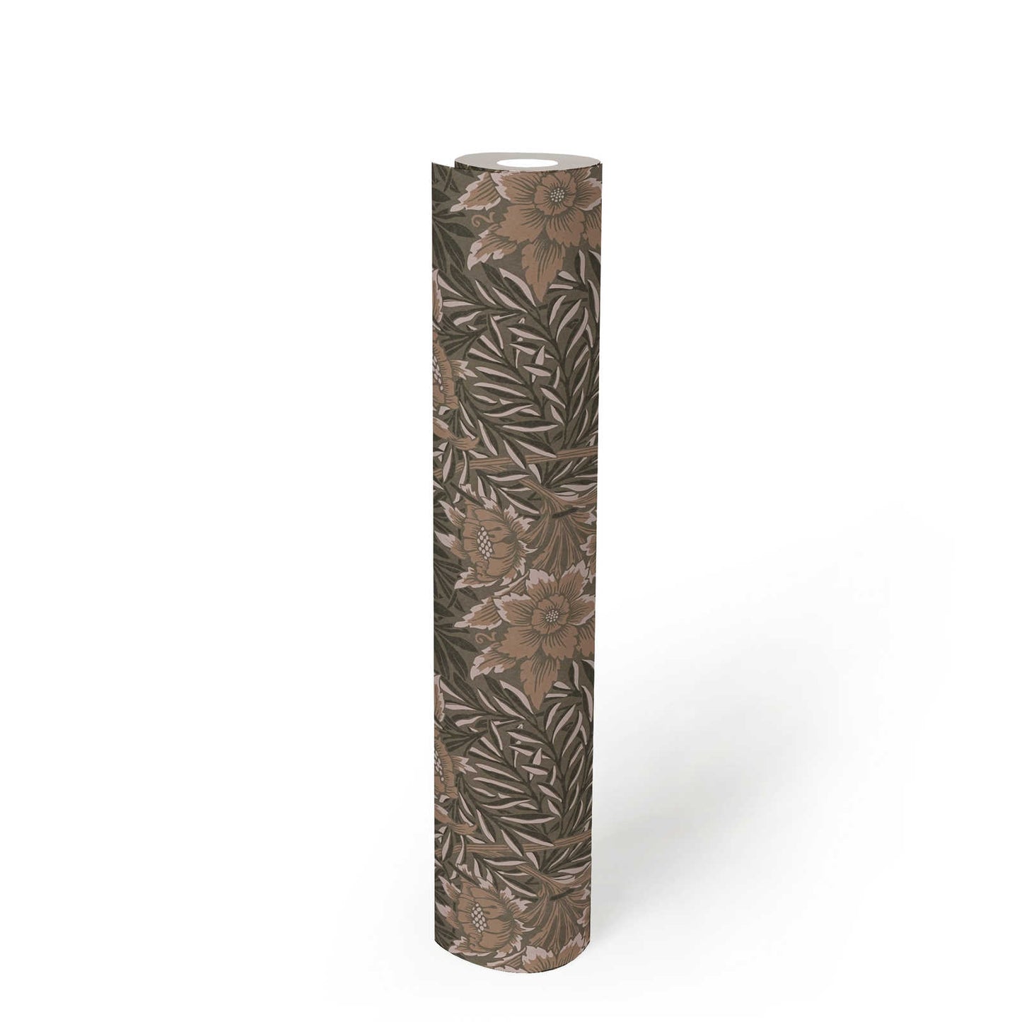 Baroque Floral Wallpaper - Brown
