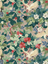 Tsuru Crane Garden Vinyl Wallpaper – Blush