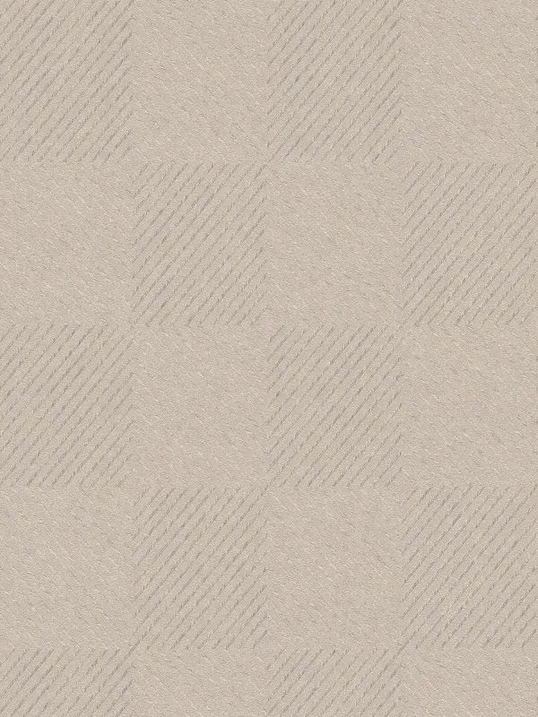 Metropolitan Grid - Abstract Vinyl Wallpaper - Taupe