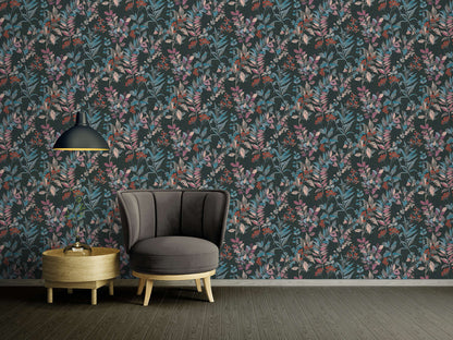 Meadow Whisper - Architects Wallpaper - Multi Black
