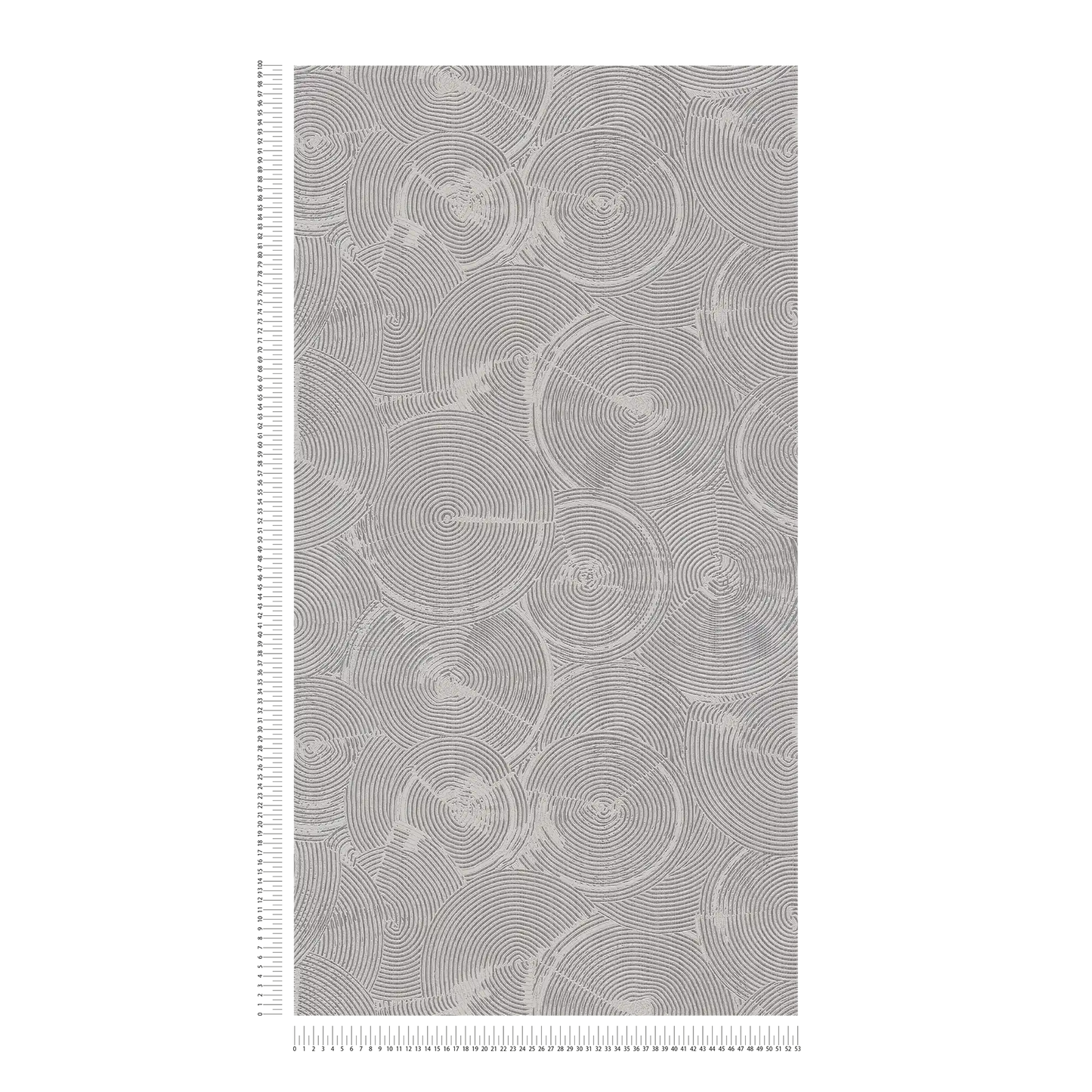 Capetown Clay Wallpaper - Darker Grey + Metallic White