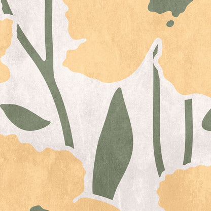 Flower Market - Beige - Custom Sized Wallpaper Mural (per m2)