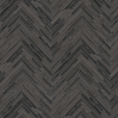 Versace Parquet Wallpaper - Grey/Black