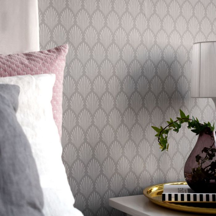 Elsa Historical Wallpaper - Grey - Discontinuing 43 Left