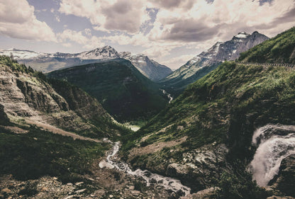 Long Valley Mural Custom Sized Wallpaper Mural (per m2)