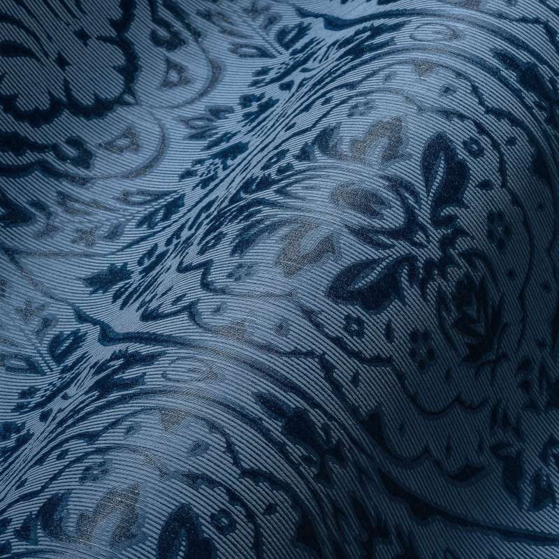Textured Damask Wallpaper - Blue - Discontinuing