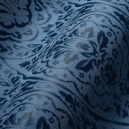 Textured Damask Wallpaper - Blue - Discontinuing