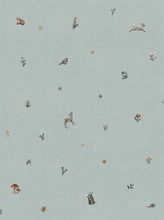 Bambi Wallpaper - Indigo