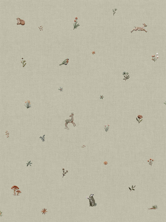 Bambi Wallpaper - Mint