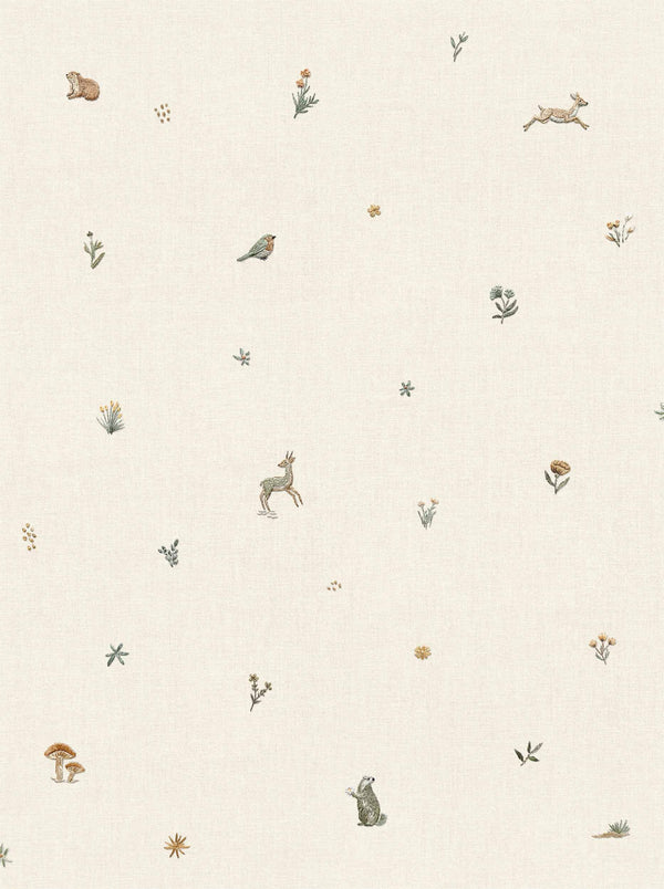 Sample – Bambi Wallpaper - Natural