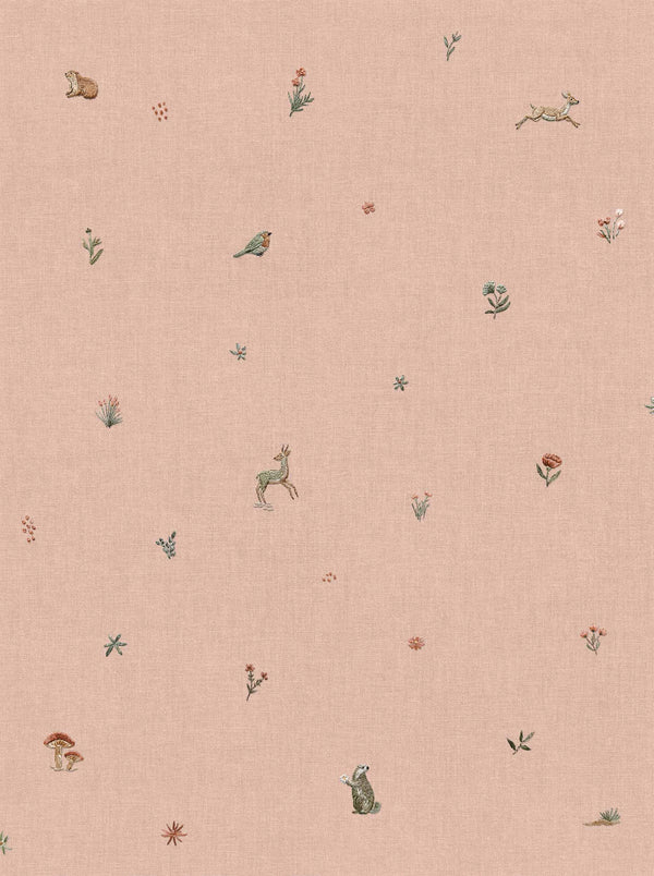 Sample - Bambi Wallpaper - Peach