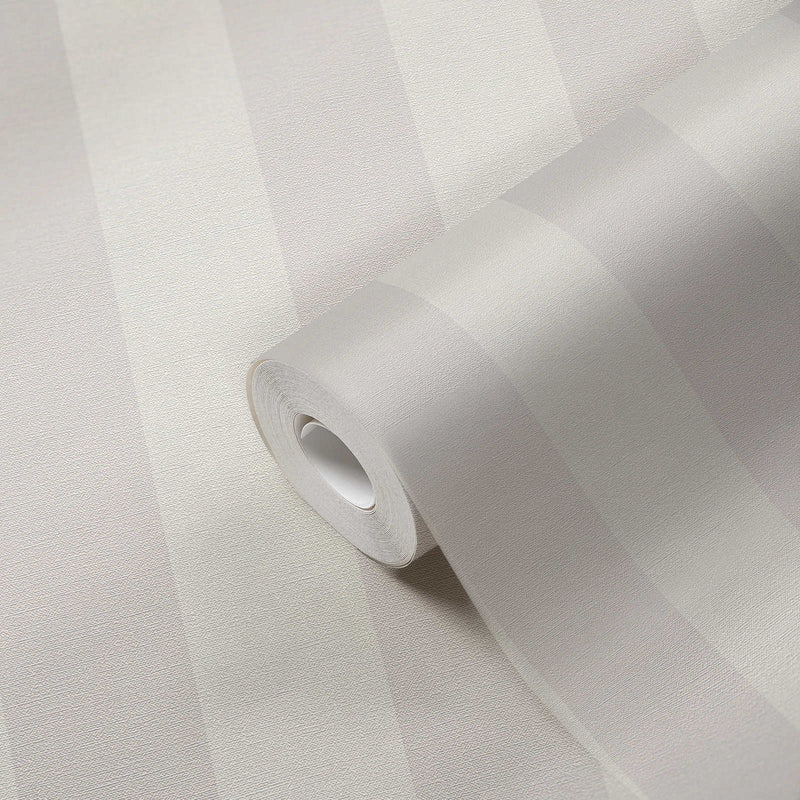 Bold Bands - Stripe Wallpaper - Ash