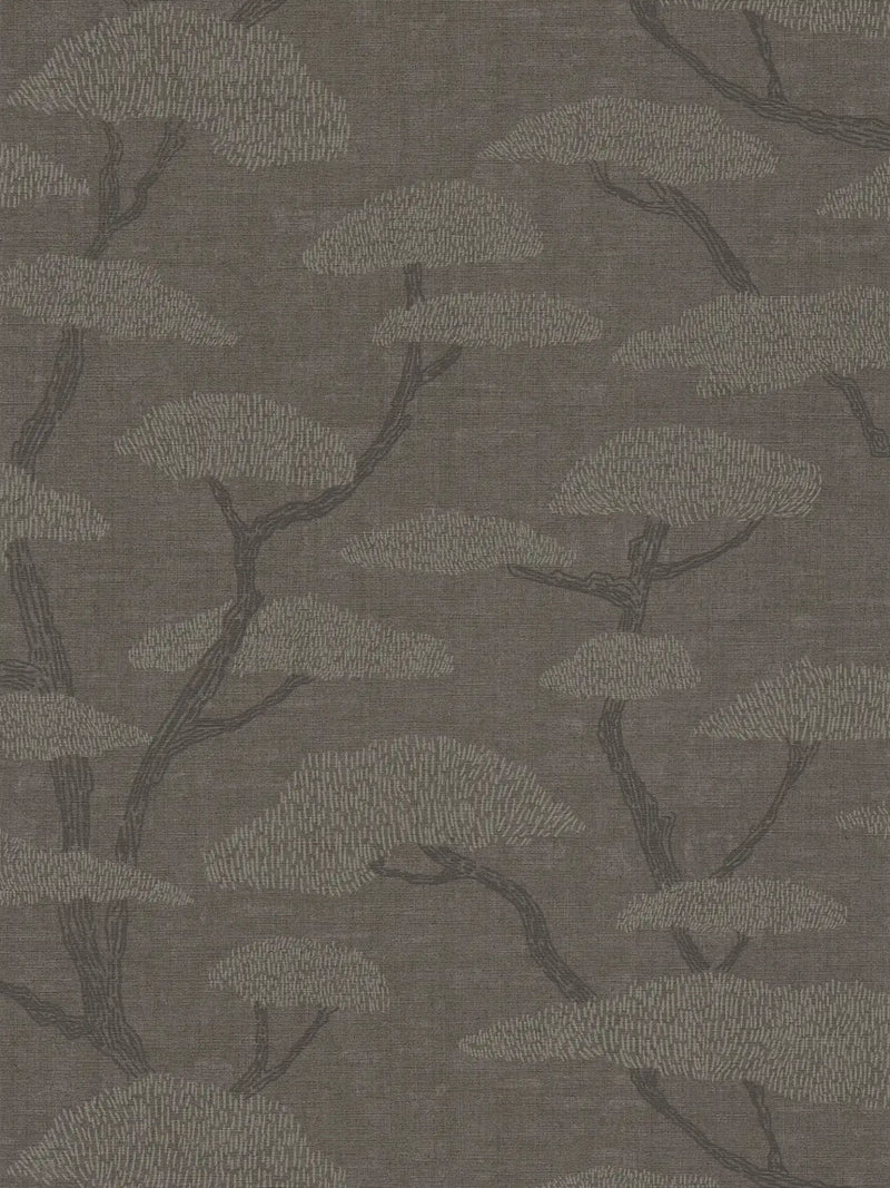 Nara Tree Wallpaper - Charcoal