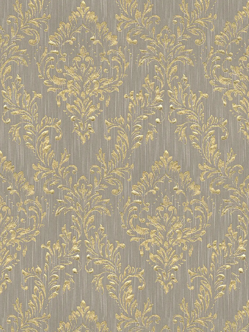 Sample - Architects Paper - Metallic Silk - Brown/Gold