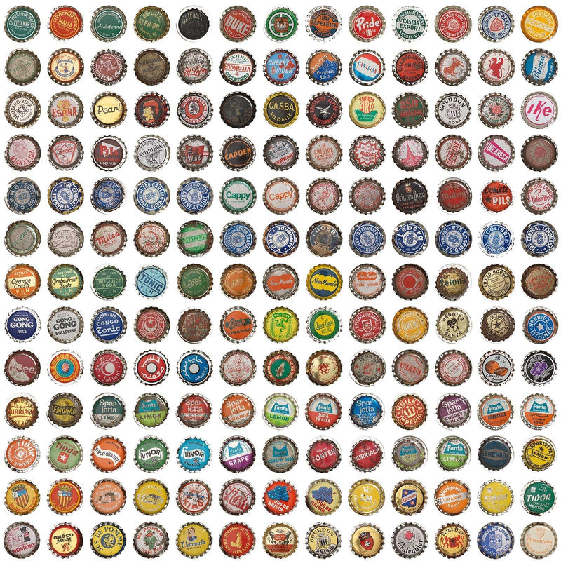 Sample - Crown Caps Wallpaper by Jeanine Eek - Neutral Crown Caps