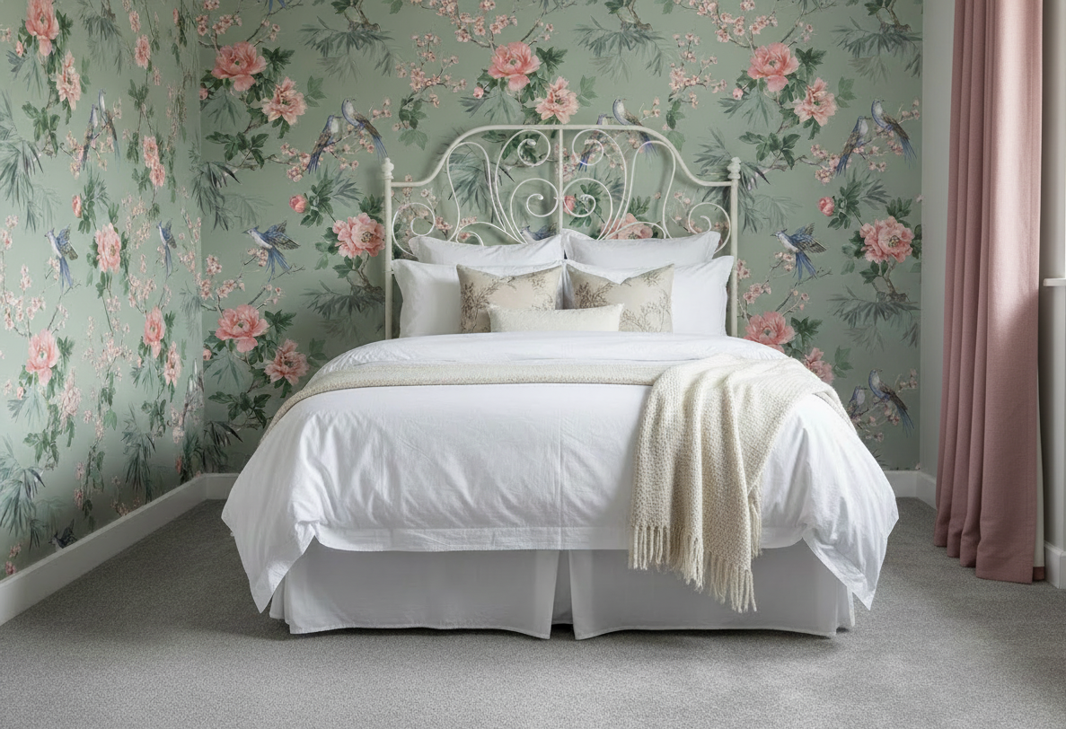 Amelie Chinoiseries Wallpaper - Sage