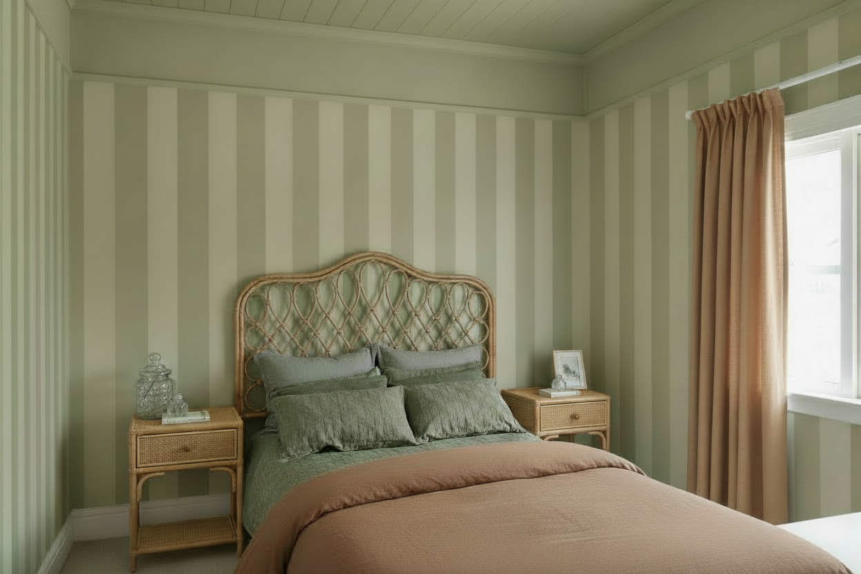 Bedroom without bedside lamps