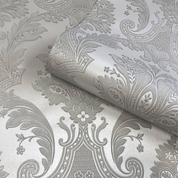 Amara Damask Wood Panel Wallpaper - 6 Colours