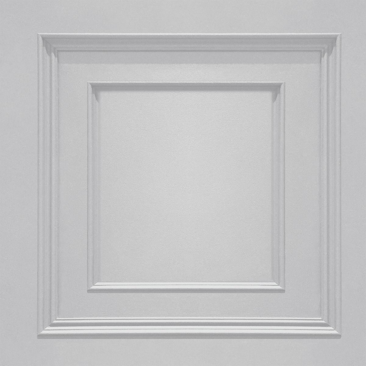 Amara Wood Panel  Vinyl Wallpaper - Soft Silver