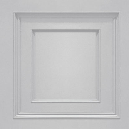 Amara Wood Panel  Vinyl Wallpaper - Soft Silver