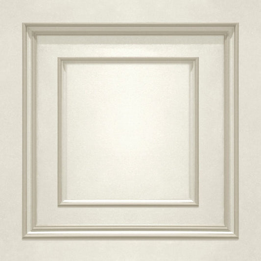 Amara Wood Panel Vinyl Wallpaper - Cream Soft Gold