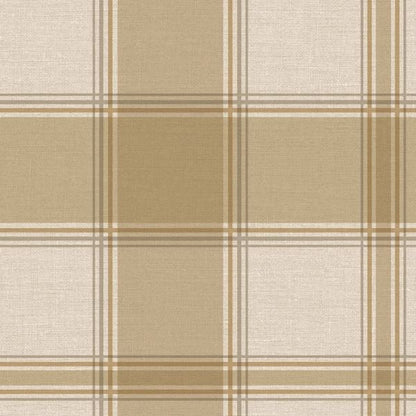Carmella Check Wallpaper (Vinyl) - Sand